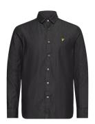 Fine Denim Shirt Tops Shirts Casual Black Lyle & Scott