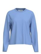 Slfessential Ls Boxy Tee Noos Tops T-shirts & Tops Long-sleeved Blue S...