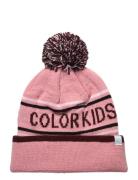 Hat - Logo Ck Accessories Headwear Hats Beanie Pink Color Kids