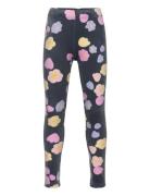 Leggings Velour Bloom Aop Bottoms Leggings Grey Lindex