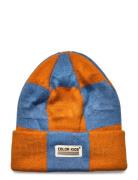 Hat - Check Pattern Accessories Headwear Hats Beanie Orange Color Kids