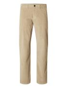 Slh196-Straight Miles Cord Pants W Noos Bottoms Trousers Chinos Beige ...