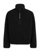 Half Zip Sherpa Tops Sweat-shirts & Hoodies Fleeces & Midlayers Black ...