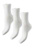 Pcafia 3-Pack Socks Lingerie Socks Regular Socks White Pieces