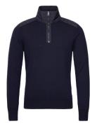 Kilmington Quarter Zip Jumper Dark Ink Tops Knitwear Half Zip Jumpers ...