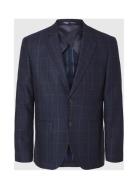 Slhslim-Dallas Wool Check Blz Noos Suits & Blazers Blazers Single Brea...