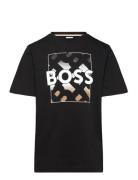 Short Sleeves Tee-Shirt Tops T-shirts Short-sleeved Black BOSS