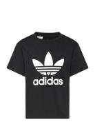 Trefoil Tee Tops T-shirts Short-sleeved Black Adidas Originals