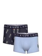 Stretch Cotton Trunk 2-Pack Boksershorts Navy Polo Ralph Lauren Underw...