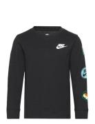 Ls-L/S Tee Tops T-shirts Long-sleeved T-shirts Black Nike