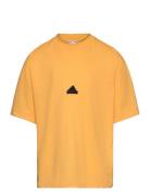 Z.n.e. T-Shirt Kids Sport T-shirts Short-sleeved Yellow Adidas Perform...