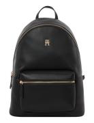 Th Logotape Backpack Ryggsekk Veske Black Tommy Hilfiger