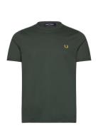 Ringer T-Shirt Tops T-shirts Short-sleeved Green Fred Perry