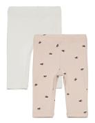 Leggings Bumblebee Aop Nb 2 P Bottoms Leggings Pink Lindex