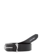 Ck Must Organic Loop Belt 25Mm Belte Black Calvin Klein