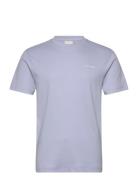 Micro Logo Interlock T-Shirt Tops T-shirts Short-sleeved Blue Calvin K...