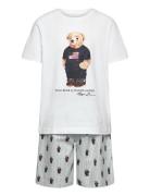 S5-Sleepwear Short Set Pyjamas Sett White Polo Ralph Lauren