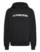 Callan Hoodie Tops Sweat-shirts & Hoodies Hoodies Black J. Lindeberg