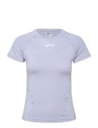 Soft Basic Short Sleeve Sport T-shirts & Tops Short-sleeved Blue Aim´n