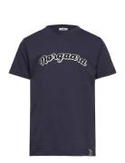 Printed Tee Thorlino Tee Tops T-shirts Short-sleeved Navy Mads Nørgaar...