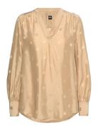 Bieshina Tops Blouses Long-sleeved Beige BOSS