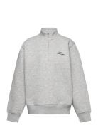 Mix Sweat Crewie Half Zip Sweatshirt Tops Sweat-shirts & Hoodies Sweat...