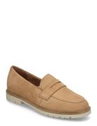 Women Slip-On Mokasiner Lave Sko Brown Tamaris