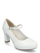 Women Slip-On Shoes Heels Pumps Classic White Tamaris