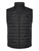 Light Weight Quilted Waistcoat Vest Black Lindbergh