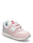 New Balance 574 Kids Hook & Loop Sport Sneakers Low-top Sneakers Pink ...