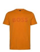 Thinking 1 Tops T-shirts Short-sleeved Orange BOSS