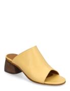 Sandals - Block Heels Sandal Med Hæl Yellow ANGULUS