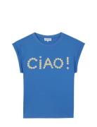 Sedaine Tee-Shirt Tops T-shirts & Tops Short-sleeved Blue Maison Labic...