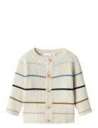 Nbmdemikkel Ls Knit Card Tops Knitwear Cardigans Cream Name It