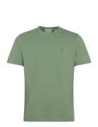 Reg Shield Ss T-Shirt Tops T-shirts Short-sleeved Khaki Green GANT