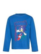 Tshirt Tops T-shirts Long-sleeved T-shirts Blue Sonic