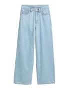 Wide Leg Denim Pants Badeshorts Blue Tom Tailor