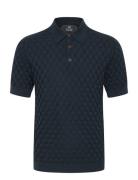 Mapolo Bb Heritage Tops Knitwear Short Sleeve Knitted Polos Navy Matin...