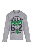 Tshirt Tops T-shirts Long-sleeved T-shirts Grey Marvel