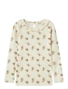 Nmfgavo Els Ls Slim Top Lil Tops T-shirts Long-sleeved T-shirts Beige ...