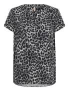 Sc-Pietta Tops Blouses Short-sleeved Black Soyaconcept