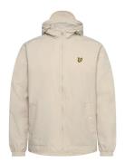 Zip Through Hooded Jacket Tynn Jakke Cream Lyle & Scott