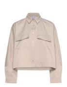 Kori Over Shirt Tops Overshirts Beige Ahlvar Gallery