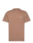 Star Chevron Tee White Sport T-shirts Short-sleeved Brown Converse