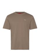 Dero222 Designers T-shirts Short-sleeved Beige HUGO