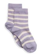 Eli Socks Sokker Strømper Purple Mp Denmark