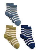 Eli Socks - 3-Pack Sokker Strømper Navy Mp Denmark