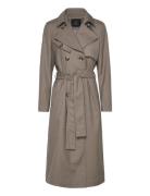 Carotabbtori Coat Trench Coat Kåpe Brown Bruuns Bazaar