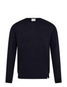 Bs Tefta Regular Fit Knitwear Tops Knitwear V-necks Navy Bruun & Steng...