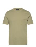 Midweight Faded Tee Tops T-shirts Short-sleeved Khaki Green Lexington ...